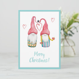 Gnomos bonitos no amor Feliz Natal