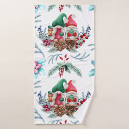 Gnomos de Casal de Aquarela Conjunto de Toalhas de