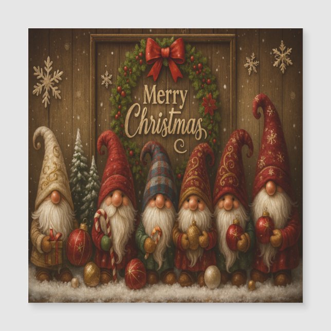 Gnomos de Natal Lindos e Alegres (Frente)