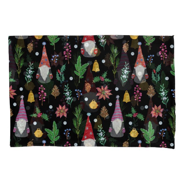 Gnomos de Natal: Padrão Festivo Sem Costura (Frente)