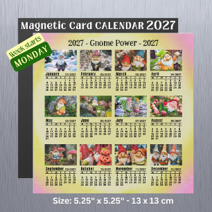 Gnomos Engraçados 2027 Calendário de Fotos Persona