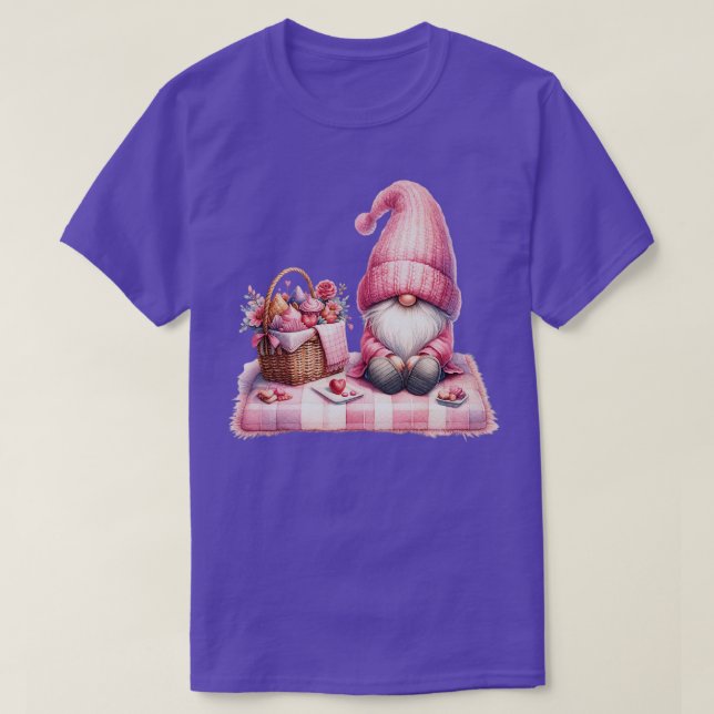 Gnomos T Camisa De Namorados De Camisa Para Mulher (Frente do Design)