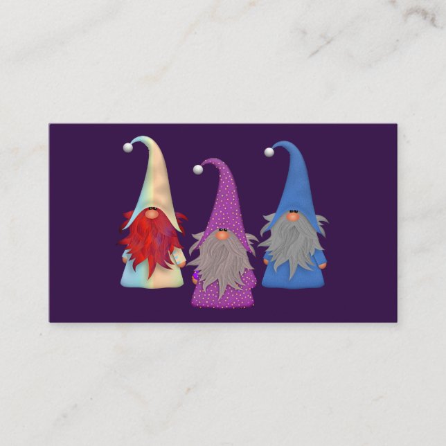 Gnomos Trio Cartão de visita (Frente)