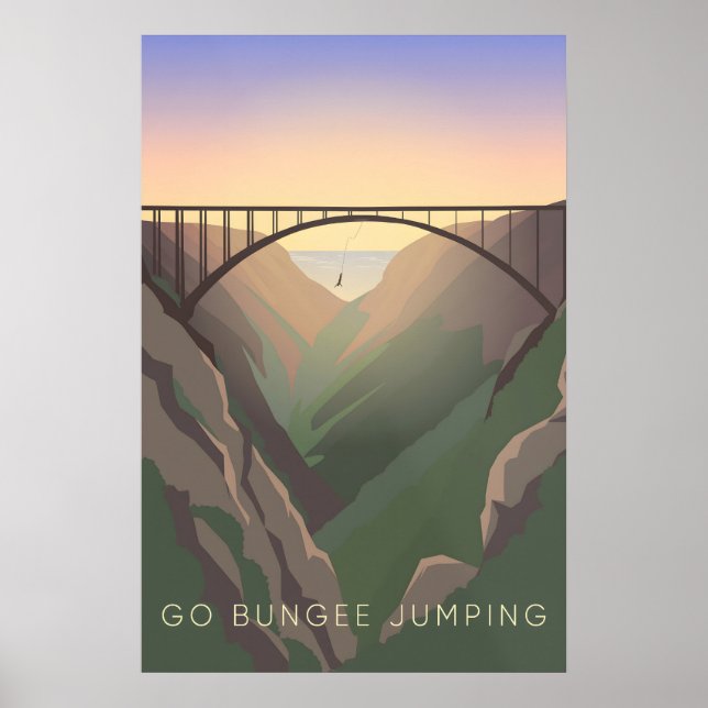 Go Bungee Jumping Travel Poster (Frente)