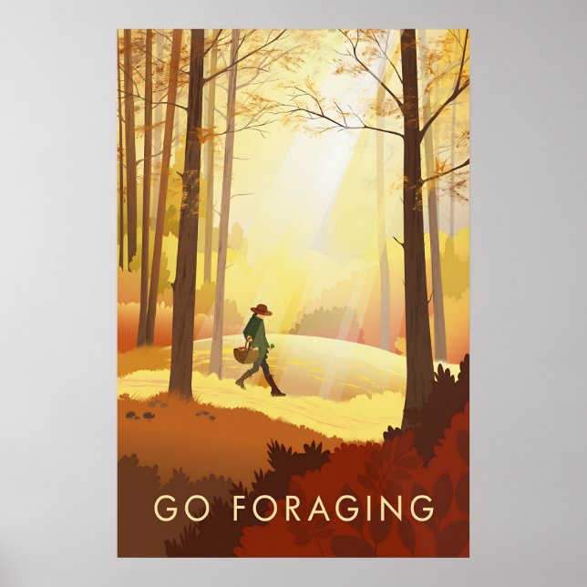 Go Foraging Travel Poster (Frente)
