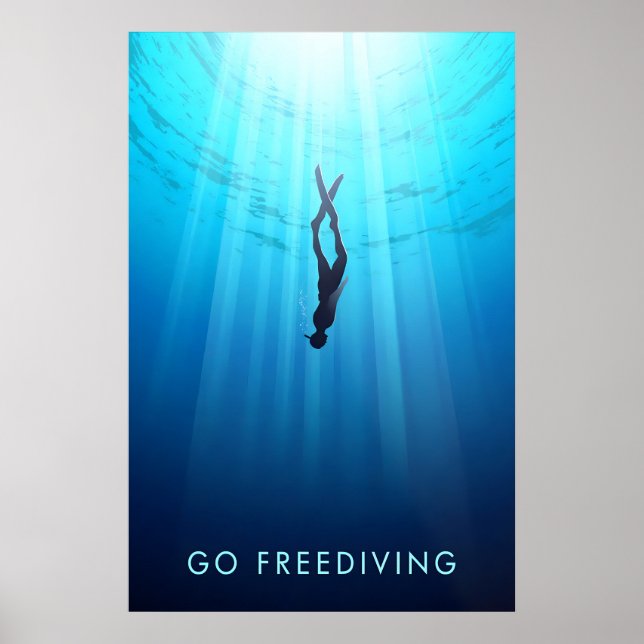 Go Freediving Travel Poster (Frente)