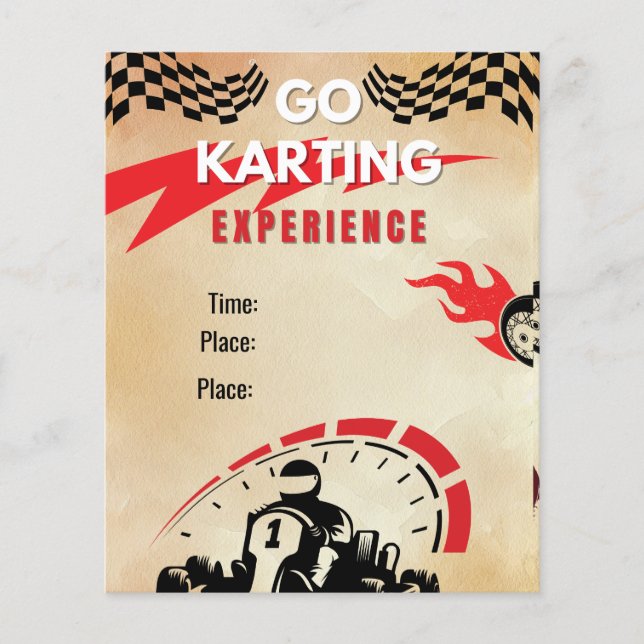 Go Karting Activity Flyer (Frente)