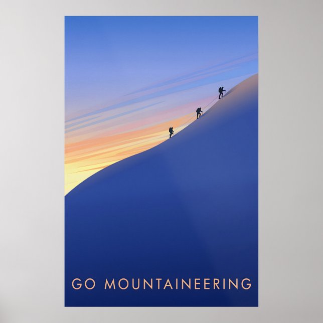 Go Mountaineering Travel Poster (Frente)
