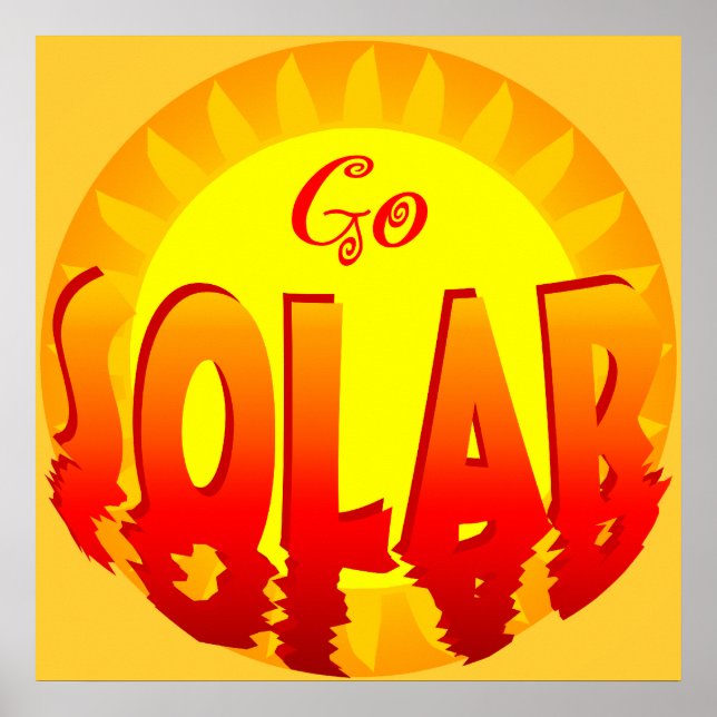 Go Solar Energy Poster (Frente)