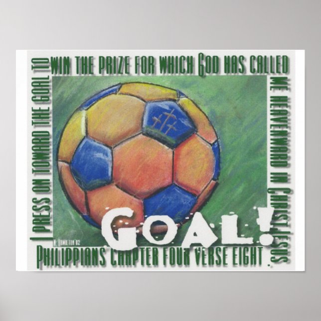 Goal! Poster de futebol (Frente)