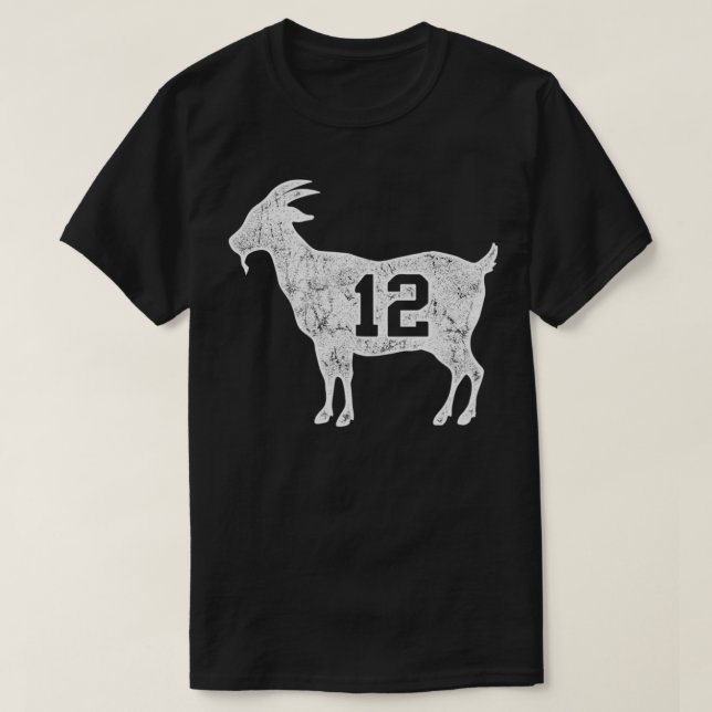GOAT 12 Camisa G (Frente do Design)
