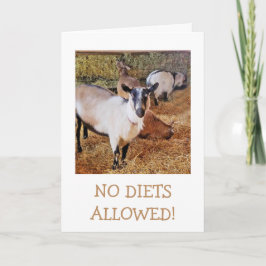 Goat quer Bolo Cartão de Aniversário