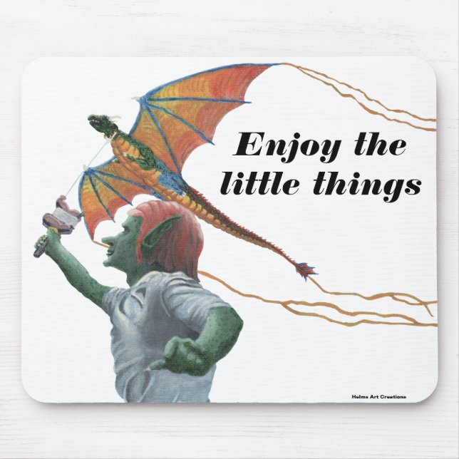 Goblin Dragão Voador Kite Fantasy Mouse Pad (Frente)