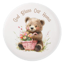 God Bless Our Home Cute Teddy Bear 