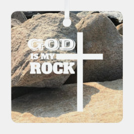 God is My Rock Bible Verse White Cross Christian