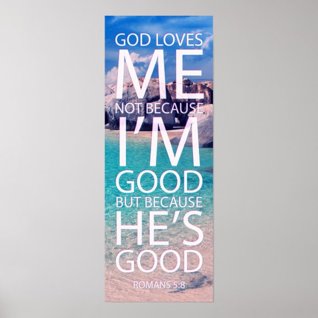God loves me wall poster (Frente)