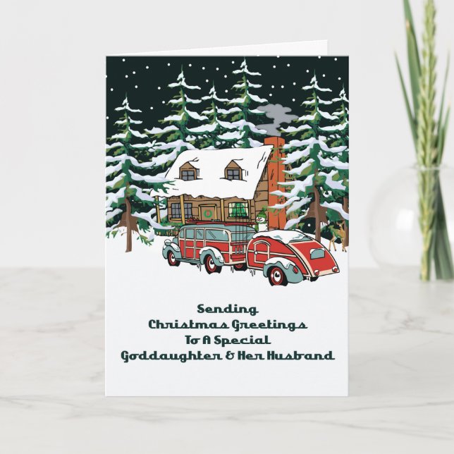 GodFilha e seus Cartões de natal de marido (Frente)