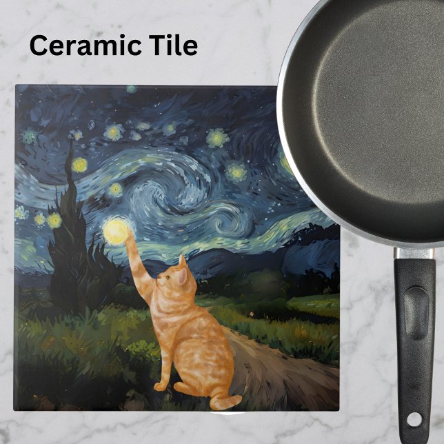Gogh Gatinho Starry Night Cat (Criador carregado)