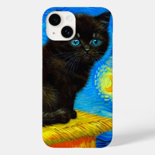 Gogh Style Starry Night Cat