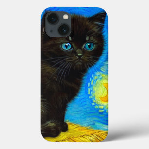 Gogh Style Starry Night Cat
