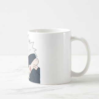 "Gojo Satoru com uma Adorável Caneca de Gato"