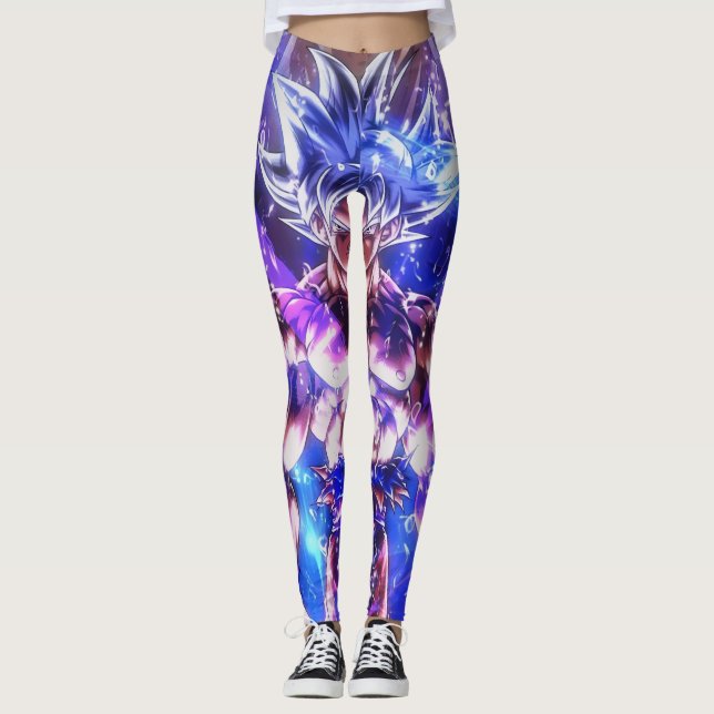 Goku Anime Leggings – Dragon Ball Athletic Streetw (Frente)