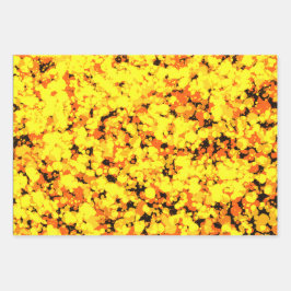 Gold Deer Splattered Paint 