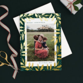 Gold Foil Branches 3 Foto Natal