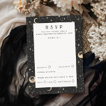 Gold Foil Stars Celestial Wedding RSVP<br><div class="desc">Cartões de resposta do casamento celestial</div>