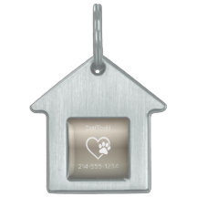 Gold Personalized Dog ID Tag Name & Phone