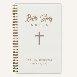 Gold Script Ivory Design Bible Study Hardcover