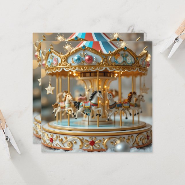 gold shinning carousel  (Frente/Verso In Situ)