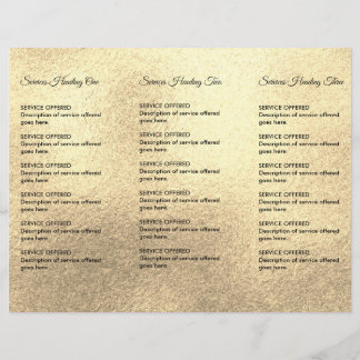 Gold Spa, Menu de Massagem e Cabelereiro & Preços
