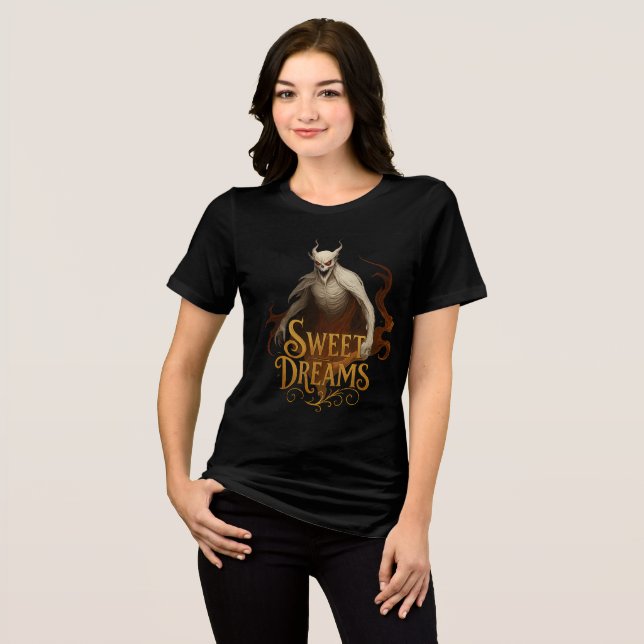 Gold “Sweet Dreams” Demon Horror Artwork (Frente Completa)