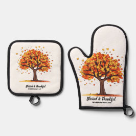 Golden Autumn Trees Happy Thanksgiving Greeting