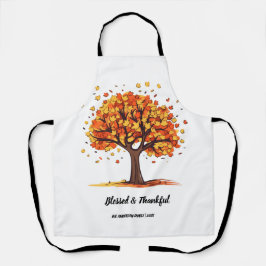 Golden Autumn Trees Happy Thanksgiving Greeting