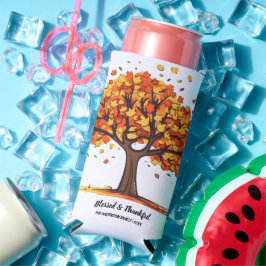 Golden Autumn Trees Happy Thanksgiving Greeting