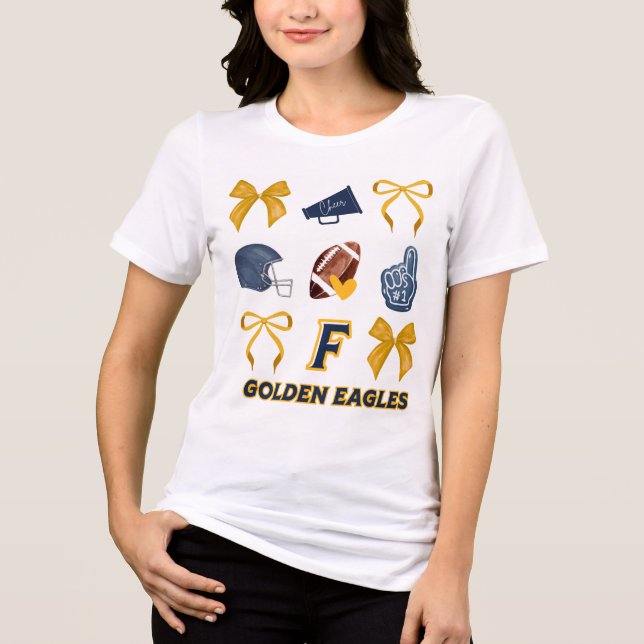 Golden Eagle Cheer Bow Shirt - Women (Frente)