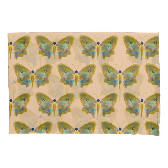 “Golden Forest” Butterfly Pillowcase (Frente)