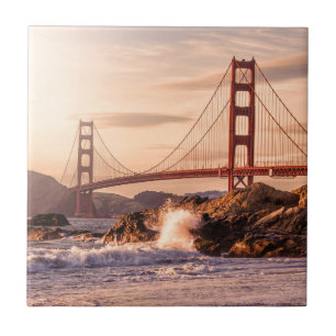 Golden gate bridge da praia do padeiro