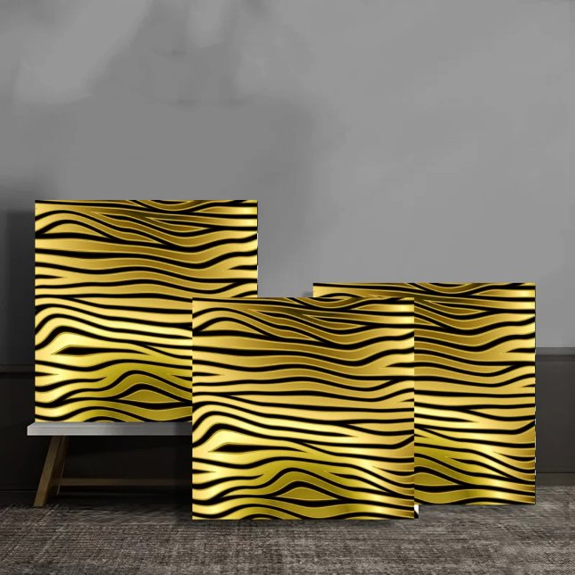 Golden Metallic Waves Seamless Luxury (Criador carregado)