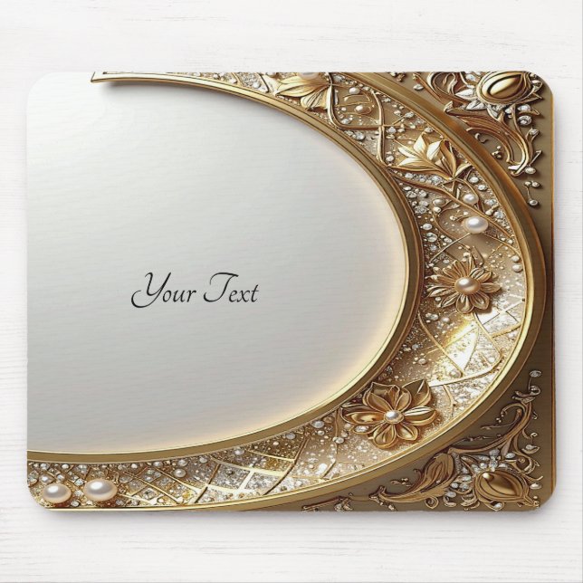 Golden Ornate Frame Mousepad (Frente)