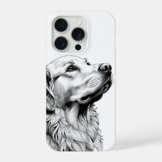 Golden Retriever Fine Line Art Phone Case | Artist