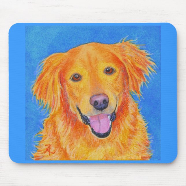 Golden retriever Mousepad - "Sydney " (Frente)
