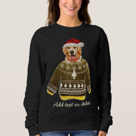 Golden Retriever Natal Camisa Feia de Natal da Mam