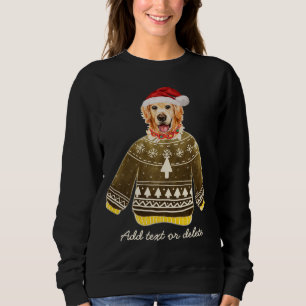 Golden Retriever Natal Camisa Feia de Natal da Mam
