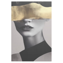 Golden Woman with Black Band: Modern Art