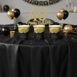 Golden Yellow Gold Glitter Abstract Watercolor 