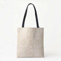 Golden Zellige Tote Bag