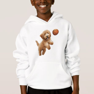 Goldendoodle Labradoodle Esporte engraçado no basq